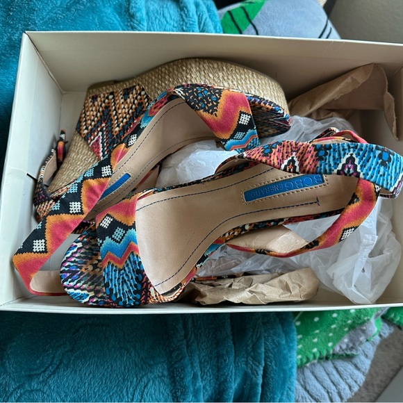 BCBGeneration Colorful Patterned Wedges - Picture 4 of 5